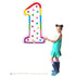 40 INCH | Birthday Cake Candle Design Number Balloons