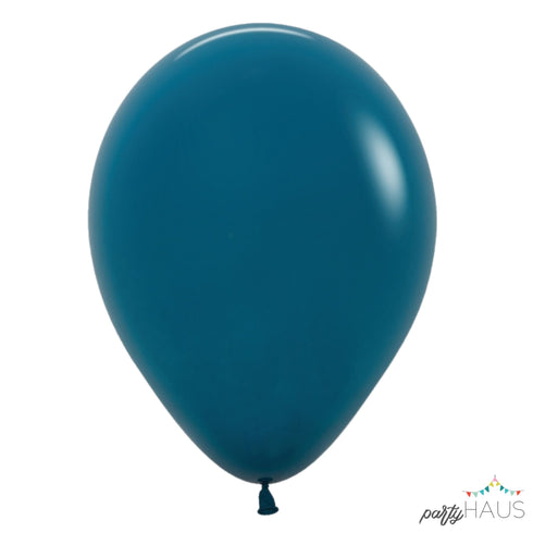 Deluxe Deep Teal Blue | 11 Inch | Sempertex (Betallatex) Latex Balloons | Package 10