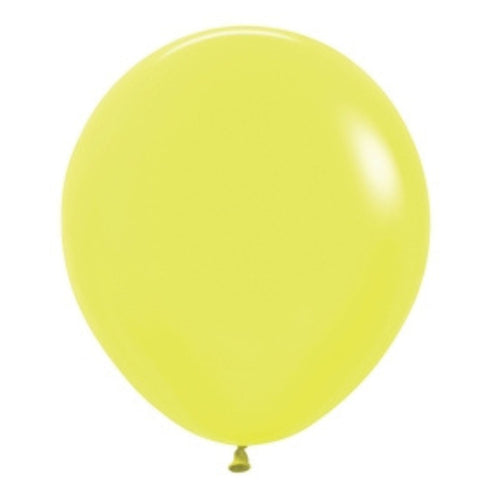 Neon Yellow | 18 Inch | Sempertex Latex Balloons | Package 6
