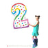 40 INCH | Birthday Cake Candle Design Number Balloons