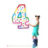 40 INCH | Birthday Cake Candle Design Number Balloons