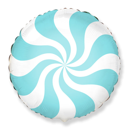 Pastel Blue Swirls Candy Balloons | 18 INCH