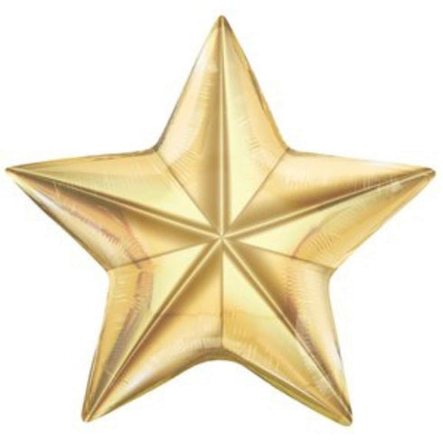 24K Starbright Gold Star Foil Balloon | 24 Inch