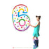 40 INCH | Birthday Cake Candle Design Number Balloons
