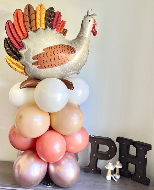 Thanksgiving Turkey Balloon Towers | Copper Nudes