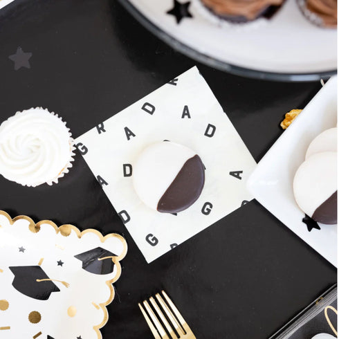 Graduation Letters Paper Cocktail Party Napkins | Package 24