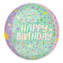 Pastel Sprinkles Orbz Sphere Balloons | 15 INCH