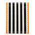 Black, White & Orange Stripe Paper Party Table Runners | Halloween Party | 16 x 120 Inch