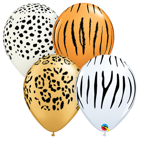 Safari Animal Print Latex Balloons | Package 6