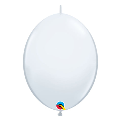 White | 6 INCH | Qualatex QuickLink® Latex Balloons | Package 10