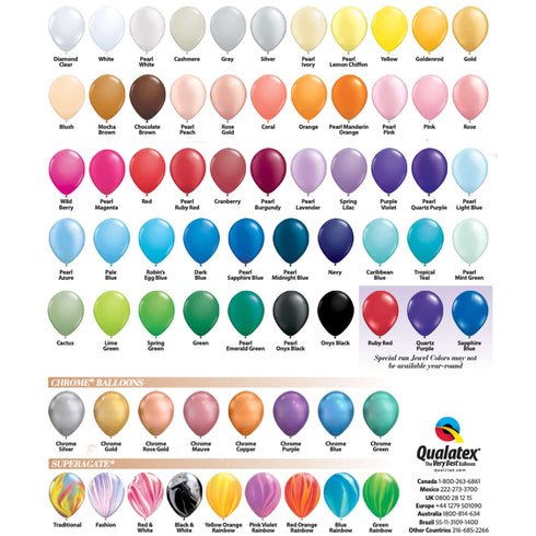 Pearl White | 6 INCH | Qualatex QuickLink® Latex Balloons | Package 10