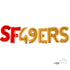 San Francisco 49ers Balloon Letter Banners | SF Football Party