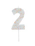 Giant Sprinkles Party Cake Candles | Number 2