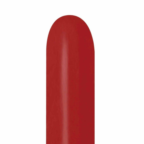 Deluxe Imperial Red | 260 | Sempertex Modeling Latex Balloons | Package 10