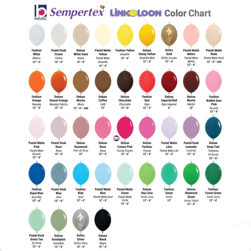 Deluxe Cosmo Pink | 12 Inch | Sempertex LINK-O-LOON® Latex Balloons | Package 10
