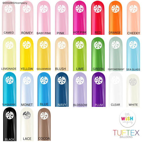 Turquoise Blue | 260 | Tuftex Latex Modeling Balloons | Package 10