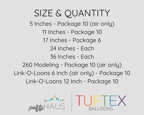 Tuftex Scarlet Red Latex Balloons