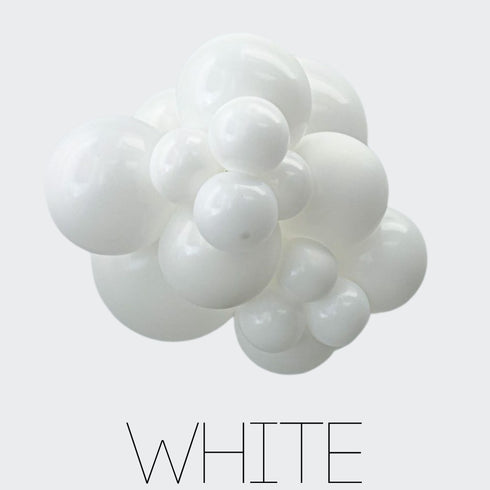 White | 11 INCH | Tuftex Latex Balloons | Package 10