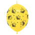 Yellow and Black Bumble Bee Latex LINK-O-LOON® Balloons | 12 INCH | Sempertex