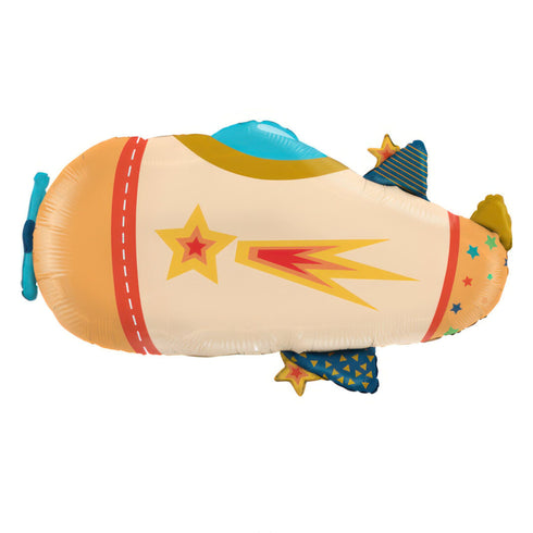 Cool Comic Book Airplane Foil Balloon | 29 Inch