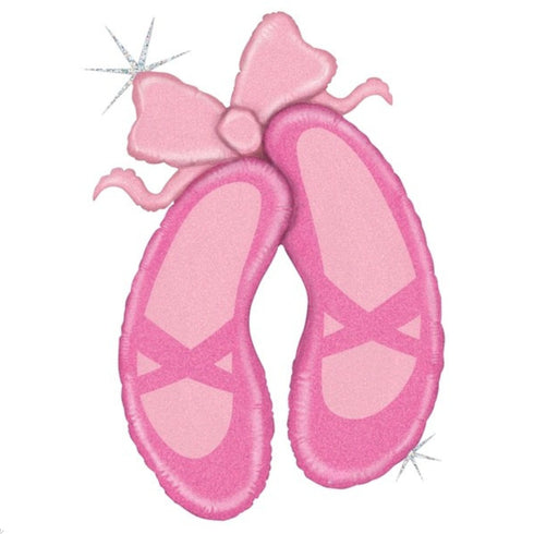 Pink Ballet Shoes Balloons | 32 Inch | Ballerina Theme Birthday Party