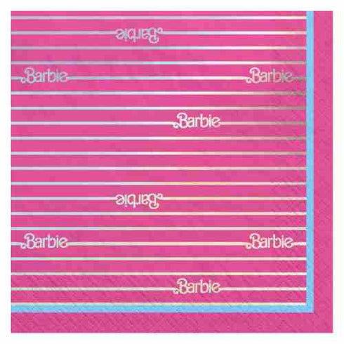Barbie Paper Party Napkins | Licensed | Package 16