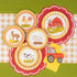Red Barnyard Party Paper Plates | Package 8