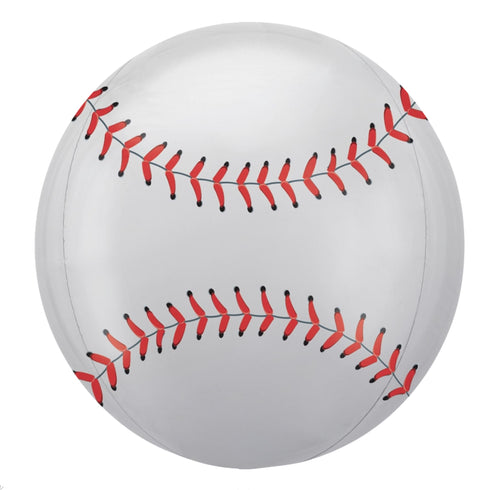 Baseball Orbz Spherical Foil Balloons | 16 INCH