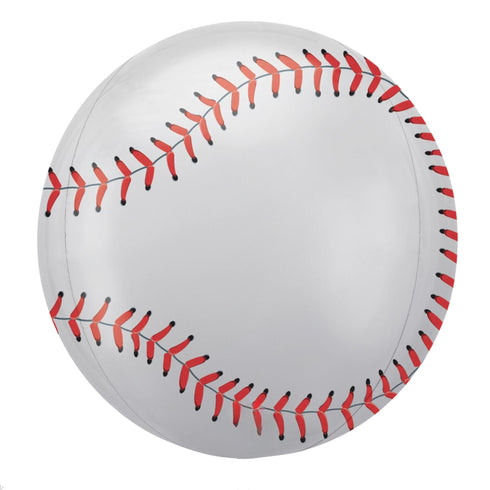 Baseball Orbz Spherical Foil Balloons | 16 INCH