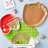 Baseball Helmet Shaped Paper Party Plates | Package 8