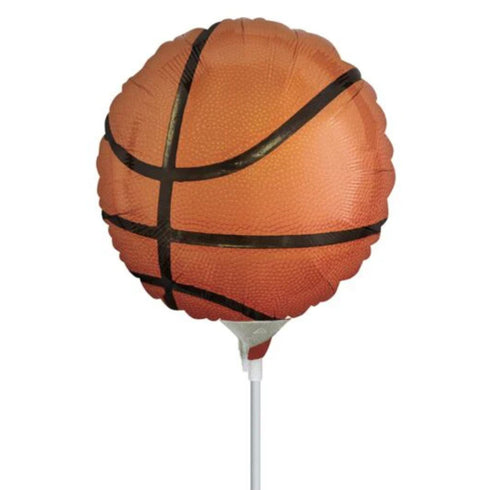 Mini Basketball Foil Balloons | 9 INCH | Air Fill Only