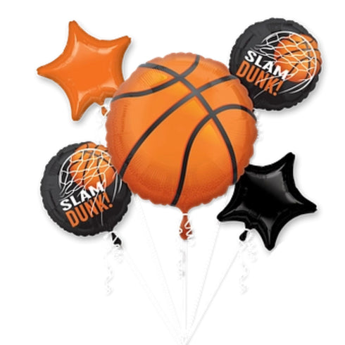 Slam Dunk Basketball Party Foil Balloon Bouquets | Set 5