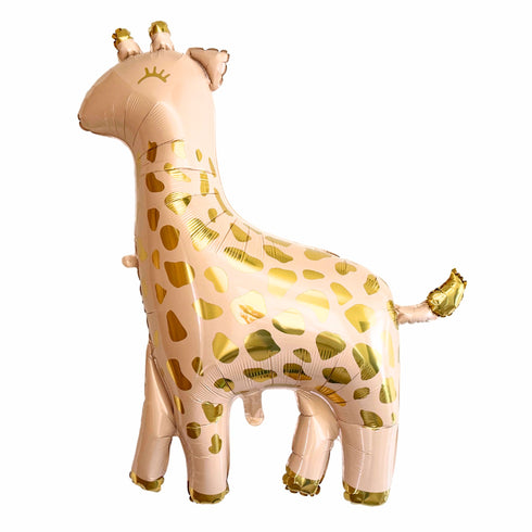 Pretty Metallic Gold Giraffe Balloon | 40 INCH