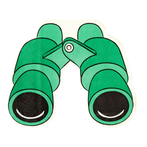 Explorer Binocular Shaped Paper Party Napkins | Package 24