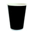 Black Noir Paper Beverage Cups | 12 Oz | Package 8