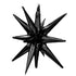 Black Starburst Starburst All In One Foil Balloon | 22 Inch | Air Fill Only