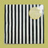 Black White Stripe Paper Napkins | Set 16