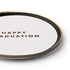 Happy Graduation Black And White Paper Plates | 8 Inch | Package 8