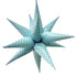 Blue Gingham Starburst Foil Balloon | 40 Inch | Air Fill Only