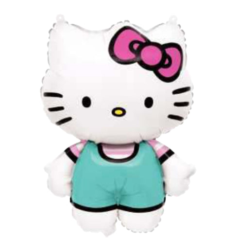 Teal Blue Hello Kitty Foil Balloons | 26 INCH | Licensed