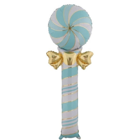Holiday Candy Lollipop Foil Balloons | 51 Inch | Pink, Green, Red and Blue | Air Fill Only