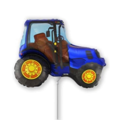 Mini Blue Tractor Balloons | 12 INCH | Air Fill
