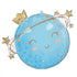 Blue Full Moon Foil Balloon | 26 Inch Round