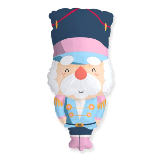 Cute Blue Nutcracker Christmas Foil Balloons | 34 Inch