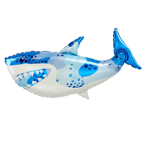Blue Shark Foil Balloons | 38 INCH