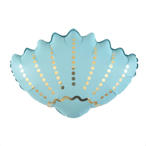 Pastel Matte White Seashell Mylar Balloons | Mermaid Beach Party | 18 Inch