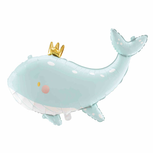 Sweet Blue Whale Foil Balloons | 30 INCH