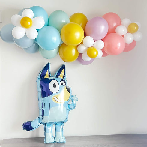 Bluey Dog Latex Balloon Garlands | Spring Daisies