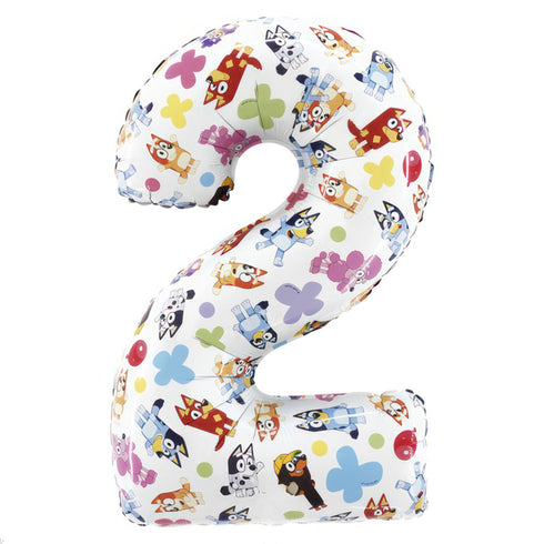 Bluey Party Number 3 Foil Balloons | 26 Inch