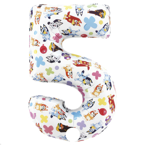 Bluey Party Number 6 Foil Balloons | 26 Inch